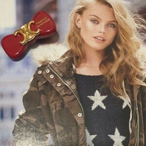 Red Gold Bow Hair Clip Pin Claw Fashion Women Casual Formal Hair Accessory Gift